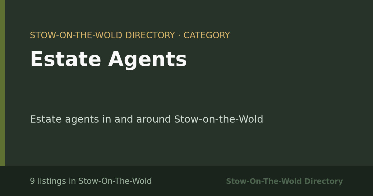 Estate Agents in Stow-On-The-Wold — 9 local listings